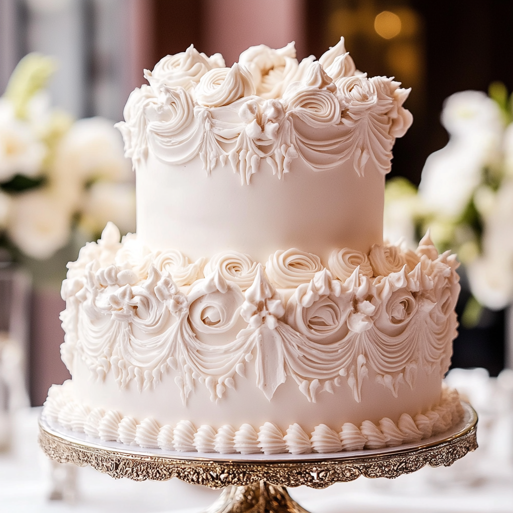 Vintage Lambeth wedding cake
