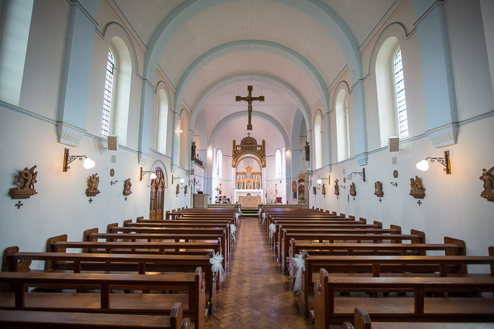 empty saint thomas' catholic church, deal, near solton manor, dover, kent, england