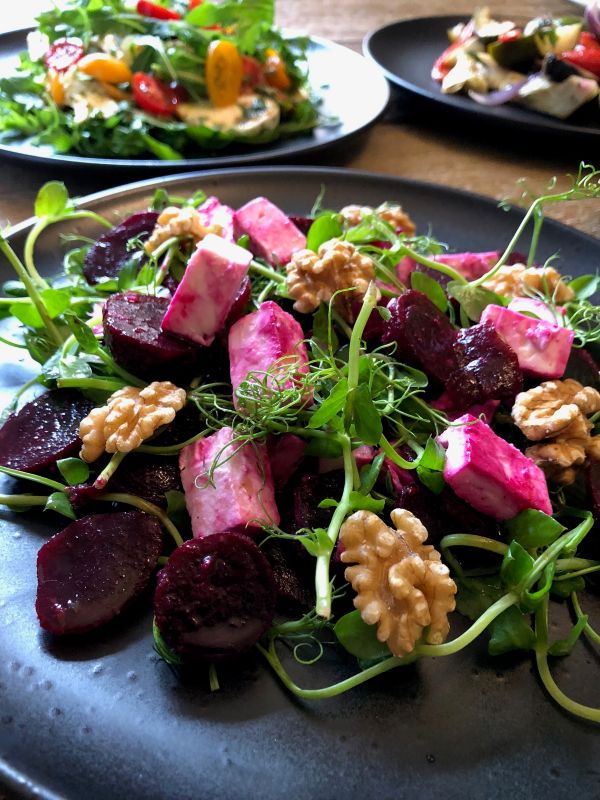 a summer salad prepared by touchays a recommended supplier to solton manor in kent